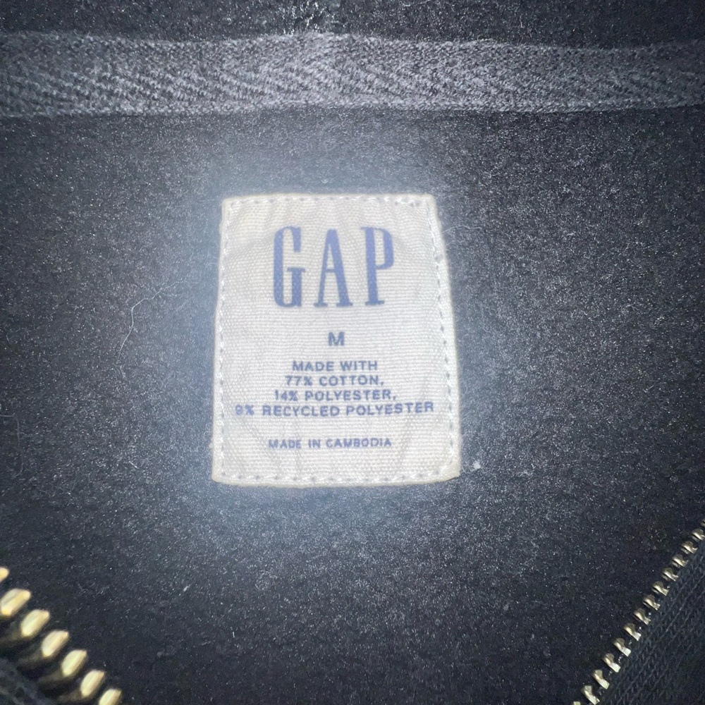 GAP unisex  Black Zipper Hoodie